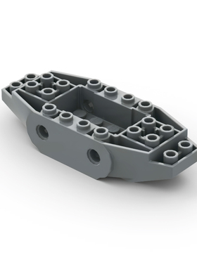 LEGO乐高 65186 4x10x1.66 4侧带栓孔  深灰色 6439367