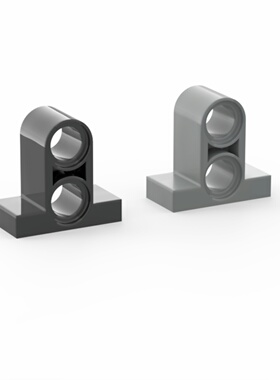 乐高LEGO 32530 1x2x1 栓连接 黑色4144024 深灰色4210763