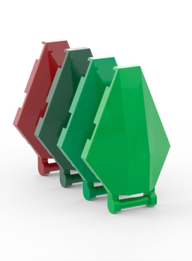 LEGO乐高 27262 6x4x1座舱盖板 尾翼 深红 亮绿6513957 绿 深绿