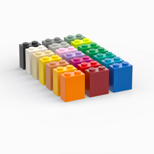 乐高LEGO 浅灰色 3245 4211564 1x2x2 支柱 墙壁板