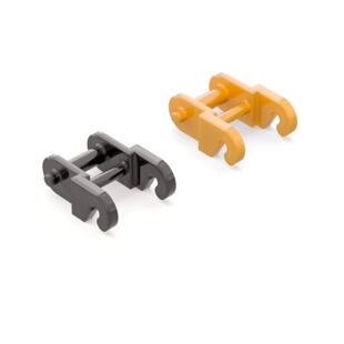 LEGO乐高 科技零配件 3711 14696小号履带链条 珍珠金 黑色