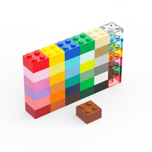 LEGO乐高 3003 6223 35275 2x2 基础砖 黑白红蓝绿深浅灰米棕透明