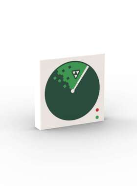 LEGO乐高 白色3068bpb2027  2x2控制台 显示器印刷光面