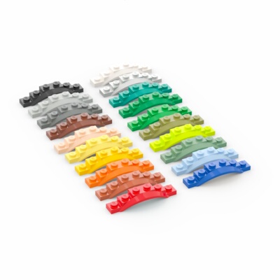 浅灰色车辆挡泥板乐高62361