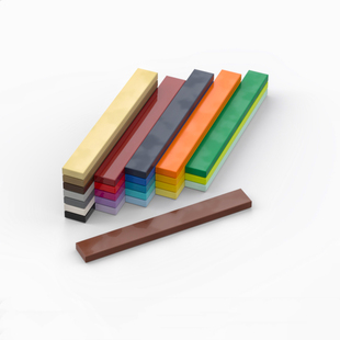 LEGO乐高 4162 1x8 光面板 黑416226浅灰4211481红深灰蓝米棕绿