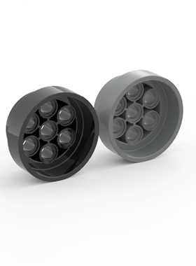 LEGO乐高 60208 32x15mm涡轮通气 深灰4549886 黑6438426