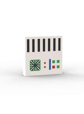 LEGO乐高 白色3068bpb2031  2x2控制台 显示器印刷光面