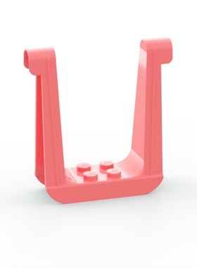 LEGO乐高 67075珊瑚红色 秋千 摇椅 2x6x5.33 6548973 人仔道具