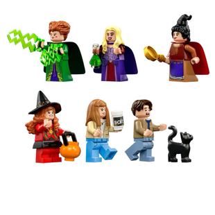 LEGO乐高 21341 迪士尼人仔 女巫桑德森魔法屋玛丽艾莉森丹妮猫咪