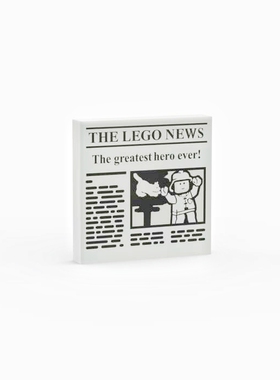 乐高LEGO 零配件 白色 3068bpb1105 6218212 2x2 大英雄报纸