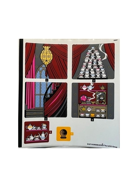 乐高LEGO 哈利波特系列76396贴纸 91671 6390096全新套装拆出