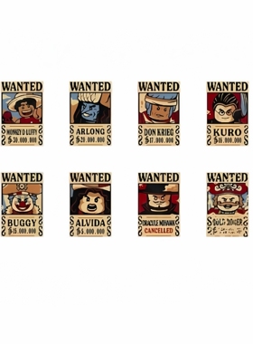 LEGO乐高 海贼王航海王通缉令26603pb528  2x3印刷件