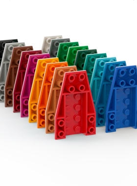 LEGO乐高 43713 4x6 反向楔形件 浅灰4180464  黑色4180469 深紫