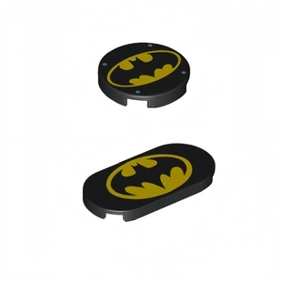 2x2 乐高LEGO 66857pb049 14769pb57 蝙蝠印刷光面 黑色