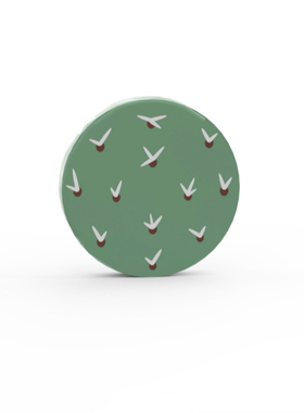 乐高LEGO 沙绿色14769pb646 6467694 2x2仙人掌针图案印刷光面板