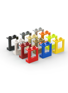 乐高LEGO 60032 1x2x2窗户 黑色 白色 米色 浅灰色