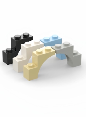 LEGO乐高 零配件 白色5850 1x3x2 拱形砖 6575575