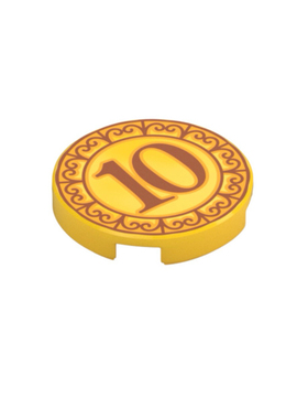 乐高LEGO 黄色14769pb774 2x2 扭蛋机硬币21358印刷光面 6542335