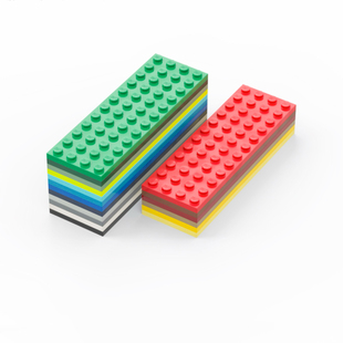 LEGO乐高 3029 4x12 基础板 绿 浅灰深灰 黑白 蔚蓝 红棕 米 黄蓝