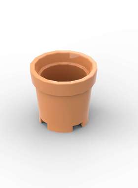 LEGO乐高 全新人仔配件 中肉色18742 61729782x2 花盆 水桶 A5