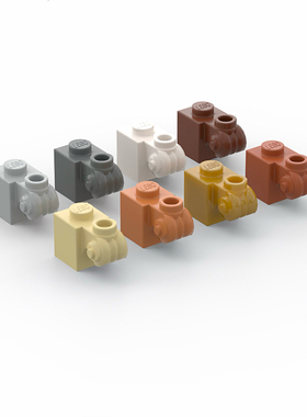 LEGO乐高 20310 1x1x2特殊装饰砖 白深灰浅灰红棕珍珠金米色中肉