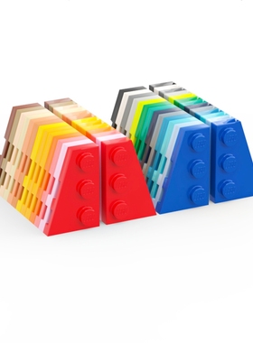 乐高LEGO 43723 43722 3x2楔形板 黑白 深灰 浅灰 红黄 绿蓝 深红