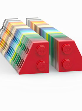 LEGO乐高 黑色24299左 24307右 2x2楔形板 白深灰浅灰红绿米 深蓝