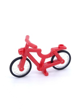 乐高LEGO 红色 4719c02 自行车 脚踏车 人仔配件 交通工具