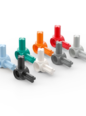 LEGO乐高 10197 2x2十字轴孔连接件 白色6507770 黑色 深灰色