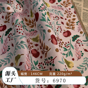 小清新水果双面浮雕提花布料 春秋冬连衣裙旗袍箱包女装马甲面料