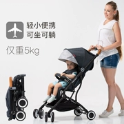 Xe đẩy em bé nhẹ di động và dễ dàng gấp siêu nhẹ nhỏ có thể ngồi ngả cho bé Baby bb mini xe đẩy - Xe đẩy / Đi bộ