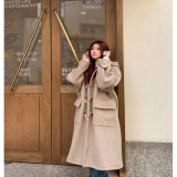 FY31常规P150加棉P160男女同款牛角扣羊毛呢大衣过膝中长款外套，男装毛呢大衣，星座1115（原A403）