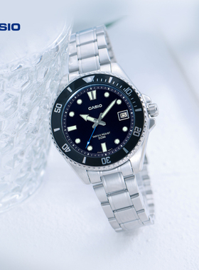 【新年礼物】卡西欧官方旗舰店MDV-10D复古时尚指针男士电子手表