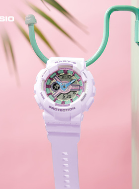【新年礼物】casio旗舰店BA-110XPM幻彩精灵手表卡西欧官方BABY-G