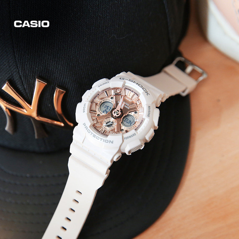 【礼物】casio旗舰店GMA-S120MF运动防水学生手表女卡西欧G-SHOCK