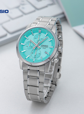 【新年礼物】casio旗舰店MTP-E510D金属指针学生男手表卡西欧官方