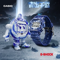 Casio, сине-белые трендовые часы