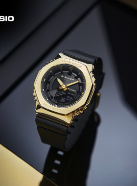 【礼物】卡西欧旗舰店GM-2100黄金时代新黑金时尚手表男士G-SHOCK
