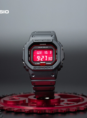 casio旗舰店小血屏GW-B5600AR小方块潮流运动石英手表男 G-SHOCK