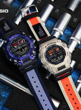 casio旗舰店GA-900TS透明工业风运动男手表卡西欧官方正品G-SHOCK