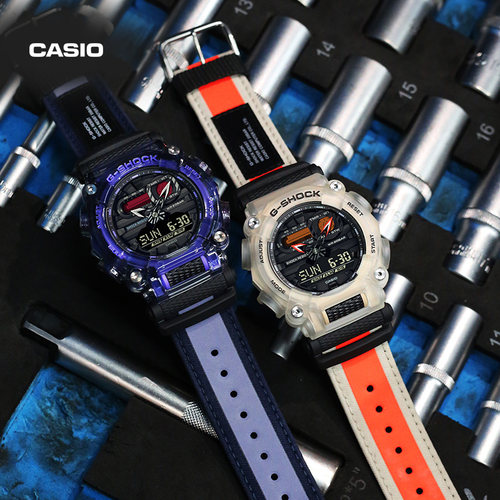 卡西欧GA-900TS透明工业风手表