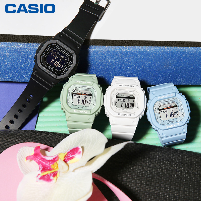 casio旗艦店BLX-560運動防水女士手表卡西歐官網BABY-G官方正品