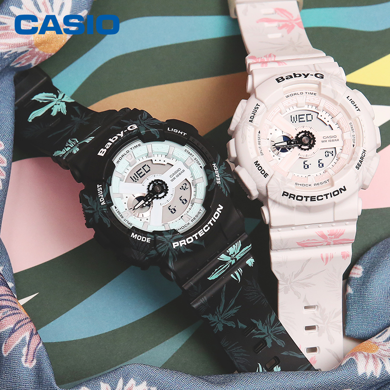 casio旗艦店BGD-560CF運動防水女士手表卡西歐官網baby-g官方正品