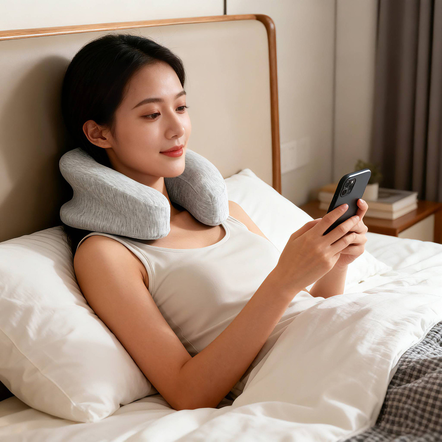 外贸原单交叉肩颈枕 Q2724