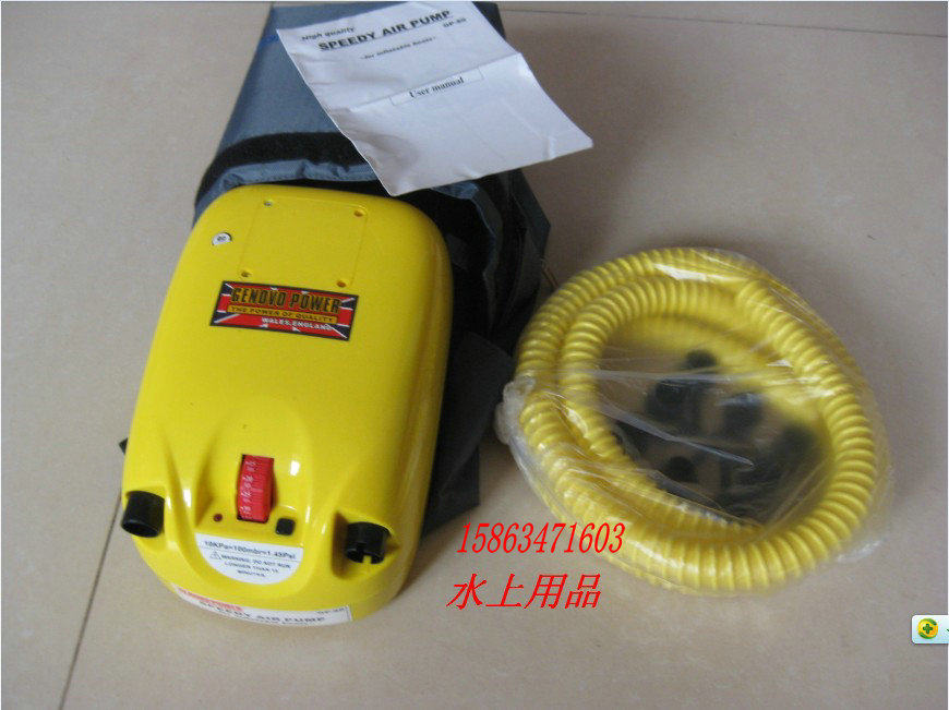 冲锋舟充气船橡皮艇电动打气筒充气筒打气泵高压充气泵12V