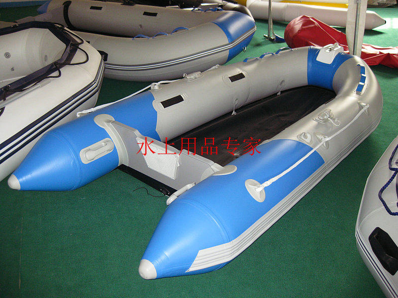 产品3.3米冲锋舟钓鱼船 充气艇铝合金船底/4-5人皮筏子