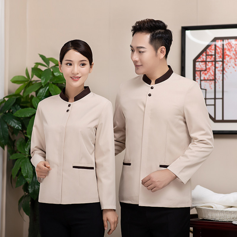 保洁服长袖秋冬装酒店客房清洁阿姨物业PA制服保洁工作服商场女