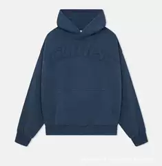 European and American Youth Trendy Hooded Sweatshirt Autumn and Winter New Loose and Comfortable Solid Color Letter Sweatshirt