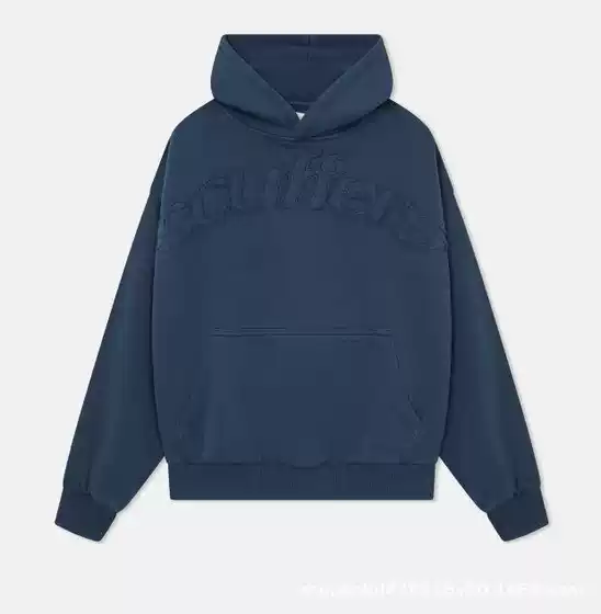 European and American Youth Trendy Hooded Sweatshirt Autumn and Winter New Loose and Comfortable Solid Color Letter Sweatshirt