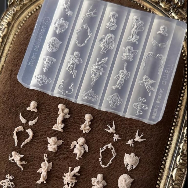 【美甲模具】小草模具正品巴洛克天使模具手帐风美甲巴洛克天使,彩妆/香水/美妆工具,美甲工具,淘宝优惠券,粉丝福利购,淘宝优惠卷
